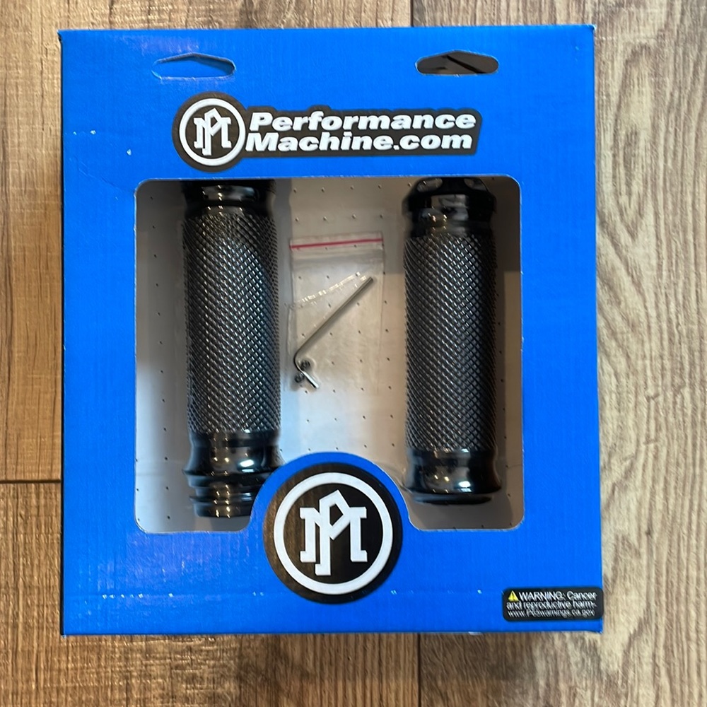Performance Machine motorcycle grips. NEW IN BOX.